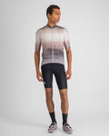SPORTFUL Cyklistický dres s krátkým rukávem - FLOW SUPERGIARA - béžová/bílá
