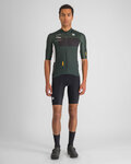 SPORTFUL Cyklistický dres s krátkým rukávem - BREAKOUT SUPERGIARA - zelená/černá