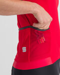 SPORTFUL Cyklistický dres s krátkým rukávem - SUPERGIARA - červená
