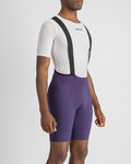 SPORTFUL Cyklistické kalhoty krátké s laclem - SRK - fialová