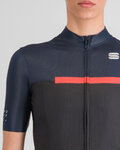 SPORTFUL Cyklistický dres s krátkým rukávem - PISTA - modrá/černá