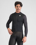 SPORTFUL Cyklistický dres s dlouhým rukávem zimní - SRK THERMAL - černá