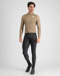 SPORTFUL Cyklistický dres s dlouhým rukávem zimní - SRK THERMAL - hnědá