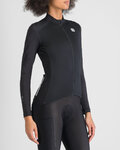 SPORTFUL Cyklistický dres s dlouhým rukávem zimní - SRK THERMAL - černá