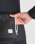 SPORTFUL Cyklistický dres s dlouhým rukávem zimní - SRK THERMAL - černá