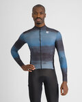 SPORTFUL Cyklistický dres s dlouhým rukávem zimní - FLOW SUPERGIARA THERMAL - modrá