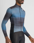 SPORTFUL Cyklistický dres s dlouhým rukávem zimní - FLOW SUPERGIARA THERMAL - modrá