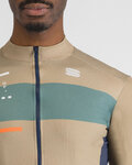 SPORTFUL Cyklistický dres s dlouhým rukávem zimní - BREAKOUT SUPERGIARA THERMAL - zelená/modrá/oranžová