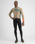 SPORTFUL Cyklistický dres s dlouhým rukávem zimní - BREAKOUT SUPERGIARA THERMAL - zelená/modrá/oranžová