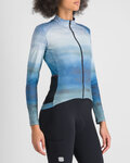 SPORTFUL Cyklistický dres s dlouhým rukávem zimní - FLOW SUPERGIARA THERMAL W - modrá
