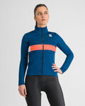 SPORTFUL Cyklistická zateplená bunda - NEO SOFTSHELL W - modrá