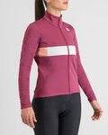 SPORTFUL Cyklistická zateplená bunda - NEO SOFTSHELL W - červená