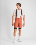 SPORTFUL Cyklistické kalhoty krátké s laclem - GIARA 2 - oranžová