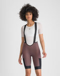 SPORTFUL Cyklistické kalhoty krátké s laclem - SUPERGIARA 2 W - fialová