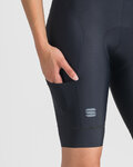 SPORTFUL Cyklistické kalhoty krátké s laclem - GIARA 2 W - černá