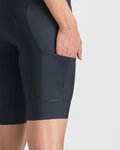 SPORTFUL Cyklistické kalhoty krátké s laclem - GIARA 2 W - černá