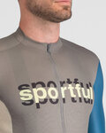 SPORTFUL Cyklistický dres s krátkým rukávem - SUPERGIARA LOGO - modrá/šedá