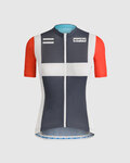 SPORTFUL Cyklistický dres s krátkým rukávem - CLASSIC HERITAGE W - modrá/bílá/červená