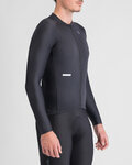 SPORTFUL Cyklistický dres s dlouhým rukávem zimní - SUPERNOVA THERMAL - černá