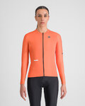 SPORTFUL Cyklistický dres s dlouhým rukávem zimní - SUPERNOVA THERMAL W - oranžová