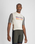 SPORTFUL Cyklistický dres s krátkým rukávem - SUPERGIARA 2 - ivory/šedá