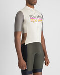 SPORTFUL Cyklistický dres s krátkým rukávem - SUPERGIARA 2 - ivory/šedá