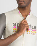 SPORTFUL Cyklistický dres s krátkým rukávem - SUPERGIARA 2 - ivory/šedá