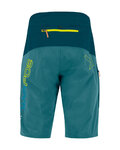 KARPOS Cyklistické kalhoty krátké bez laclu - RAPID BAGGY - modrá/zelená