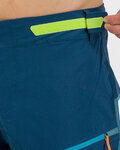 KARPOS Cyklistické kalhoty krátké bez laclu - RAPID BAGGY - modrá/zelená