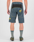 KARPOS Cyklistické kalhoty krátké bez laclu - BALLISTIC EVO - modrá/šedá