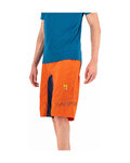 KARPOS Cyklistické kalhoty krátké bez laclu - BALLISTIC EVO - oranžová