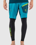 KARPOS Cyklistické návleky na nohy - LEG COVERS - černá/zelená