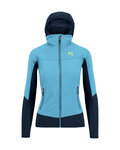 KARPOS Cyklistická větruodolná bunda - LAVAREDO W - světle modrá/modrá
