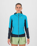 KARPOS Cyklistická větruodolná bunda - LAVAREDO W - světle modrá/modrá