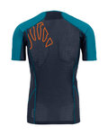 KARPOS Cyklistické triko s krátkým rukávem - LAVAREDO - černá/modrá