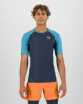 KARPOS Cyklistické triko s krátkým rukávem - LAVAREDO - černá/modrá