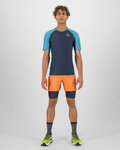 KARPOS Cyklistické triko s krátkým rukávem - LAVAREDO - černá/modrá