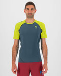 KARPOS Cyklistické triko s krátkým rukávem - LAVAREDO - zelená/žlutá