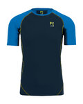 KARPOS Cyklistické triko s krátkým rukávem - LAVAREDO - černá/modrá