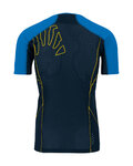 KARPOS Cyklistické triko s krátkým rukávem - LAVAREDO - černá/modrá