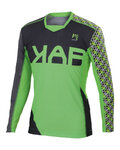 KARPOS Cyklistický dres s dlouhým rukávem letní - JUMP - zelená/šedá