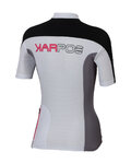 KARPOS Cyklistický dres s krátkým rukávem - VERVE - bílá/šedá