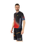 KARPOS Cyklistický dres s krátkým rukávem - JUMP - červená/černá