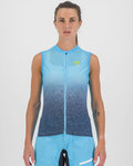 KARPOS Cyklistický dres bez rukávů - VERVE EVO - tyrkysová
