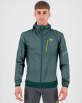 KARPOS Cyklistická větruodolná bunda - LOT EVO - zelená/černá