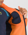 KARPOS Cyklistická větruodolná bunda - LOT EVO - oranžová/černá