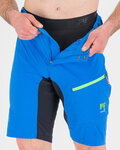 KARPOS Cyklistické kalhoty krátké bez laclu - VAL VIOLA - světle modrá
