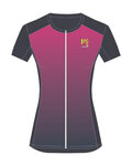 KARPOS Cyklistický dres s krátkým rukávem - VERVE EVO W - modrá/růžová