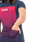KARPOS Cyklistický dres s krátkým rukávem - VERVE EVO W - modrá/růžová
