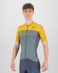 KARPOS Cyklistický dres s krátkým rukávem - GREEN FIRE - žlutá/zelená